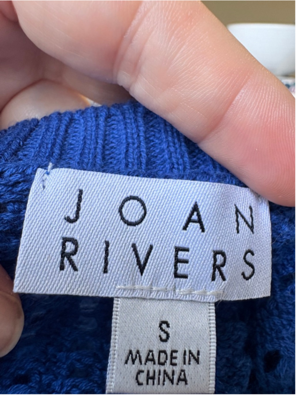 Joan Rivers Vintage Knit American Flag Top - Picture 3 of 3
